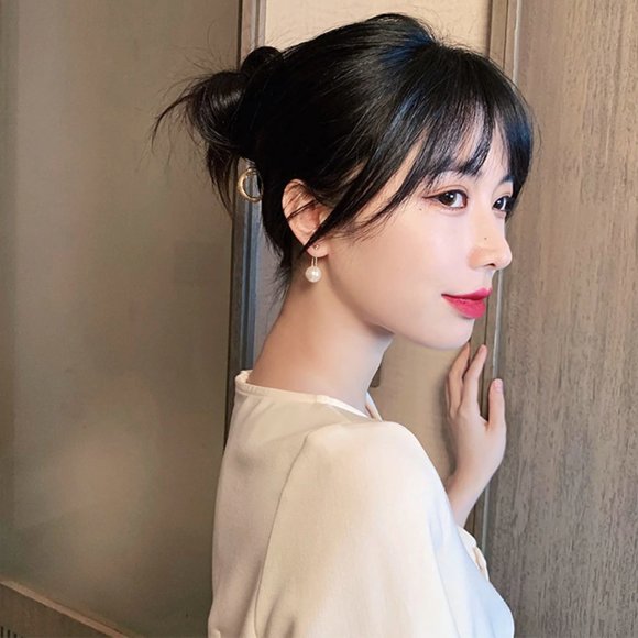 14K Gold Filled Elegant White Pearl Drop Earring perfect accessory - Picture 5 of 14